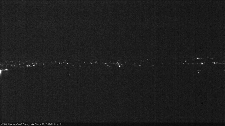 Lake Travis webcam, July 29, 2017 10:05 PM CT