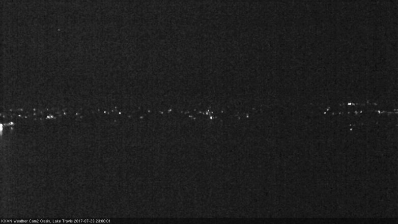 Lake Travis webcam, July 29, 2017 10:25 PM CT