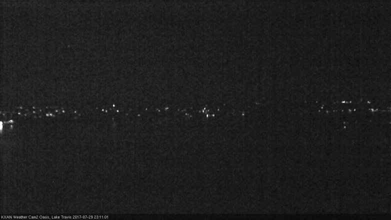 Lake Travis webcam, July 29, 2017 10:35 PM CT