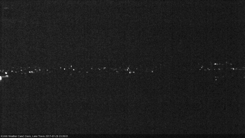 Lake Travis webcam, July 29, 2017 10:45 PM CT