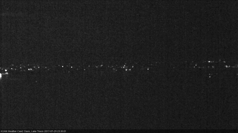 Lake Travis webcam, July 29, 2017 10:55 PM CT