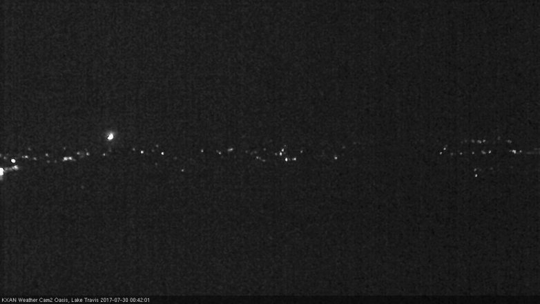 Lake Travis webcam, July 29, 2017 12:00 AM CT