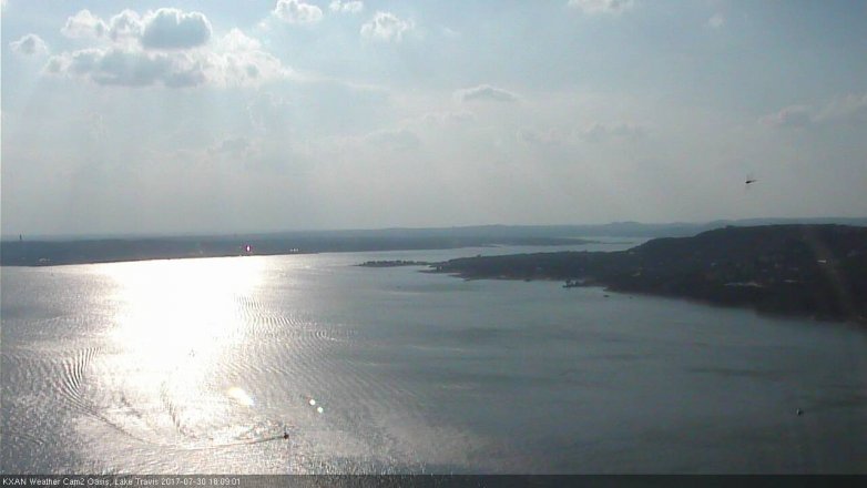 Lake Travis webcam, July 30, 2017 5:20 PM CT