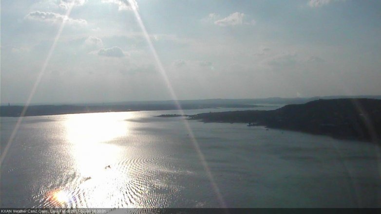 Lake Travis webcam, July 30, 2017 5:50 PM CT