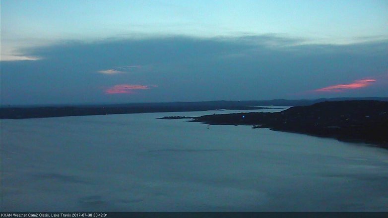 Lake Travis webcam, July 30, 2017 7:55 PM CT