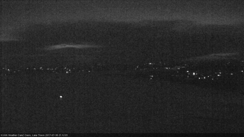 Lake Travis webcam, July 30, 2017 8:25 PM CT