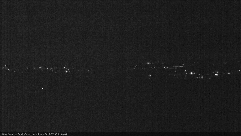 Lake Travis webcam, July 30, 2017 8:40 PM CT