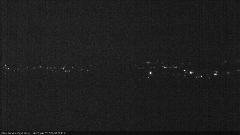 Lake Travis webcam, July 30, 2017 9:35 PM CT