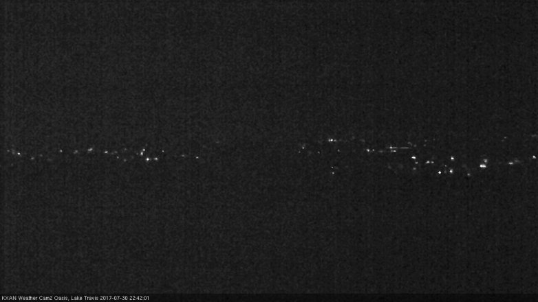 Lake Travis webcam, July 30, 2017 9:55 PM CT