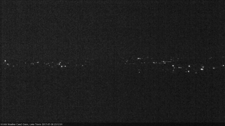 Lake Travis webcam, July 30, 2017 10:15 PM CT