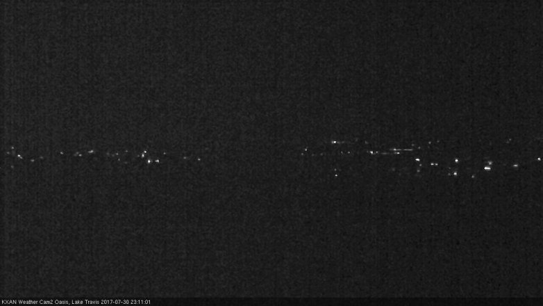Lake Travis webcam, July 30, 2017 10:30 PM CT