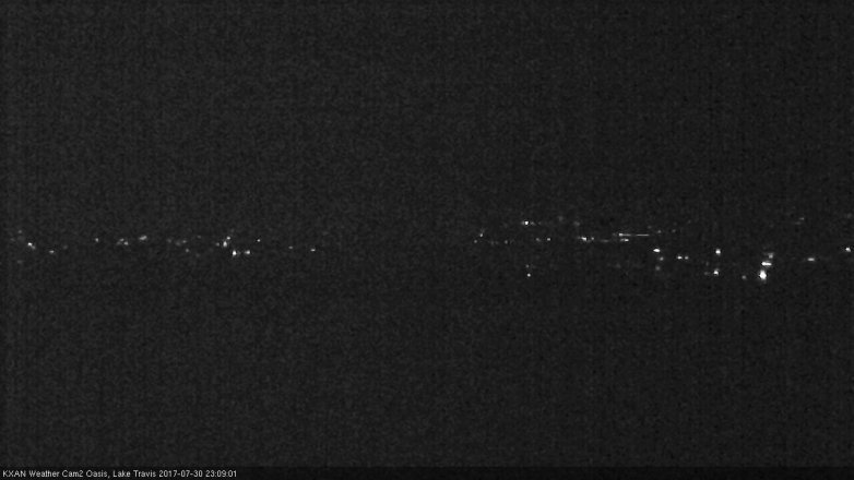Lake Travis webcam, July 30, 2017 10:35 PM CT