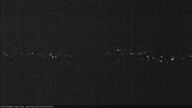 Lake Travis webcam, July 30, 2017 10:45 PM CT