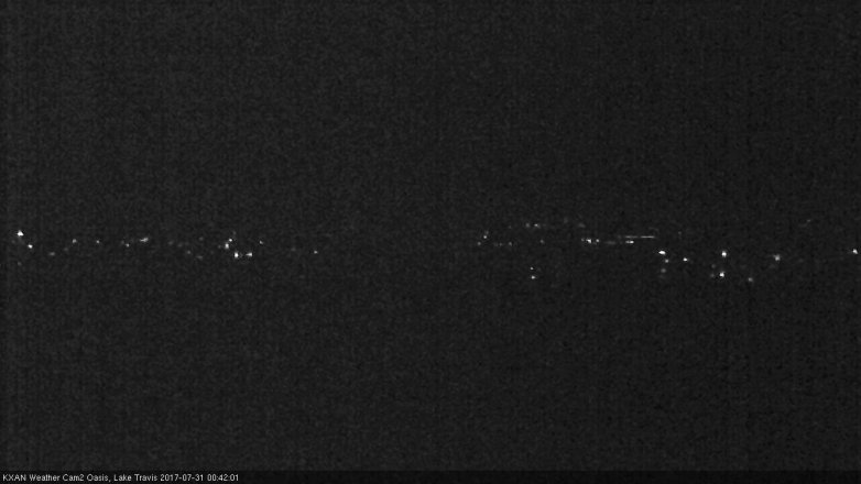 Lake Travis webcam, July 30, 2017 12:00 AM CT