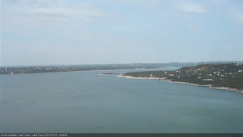Lake Travis webcam, July 31, 2017 9:10 AM CT