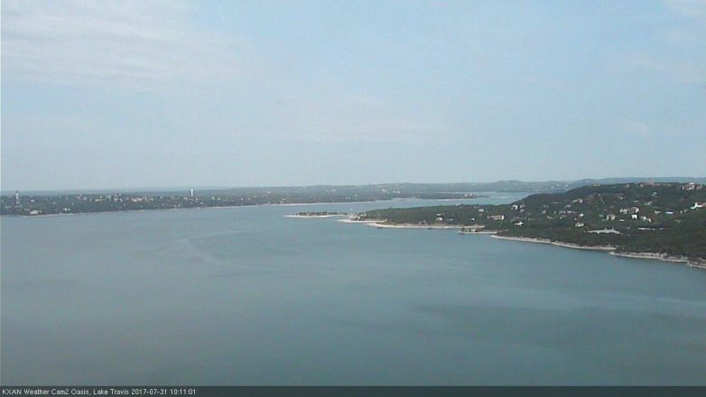 Lake Travis webcam, July 31, 2017 9:30 AM CT