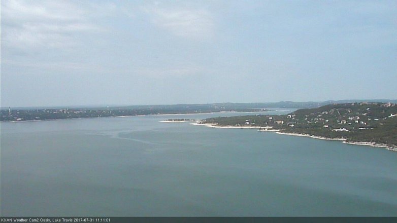 Lake Travis webcam, July 31, 2017 10:20 AM CT