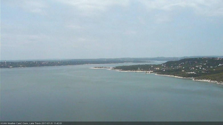Lake Travis webcam, July 31, 2017 11:00 AM CT