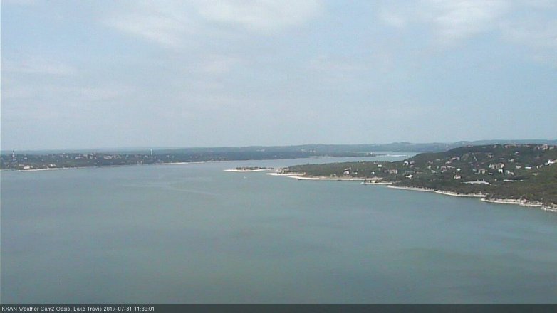 Lake Travis webcam, July 31, 2017 11:05 AM CT