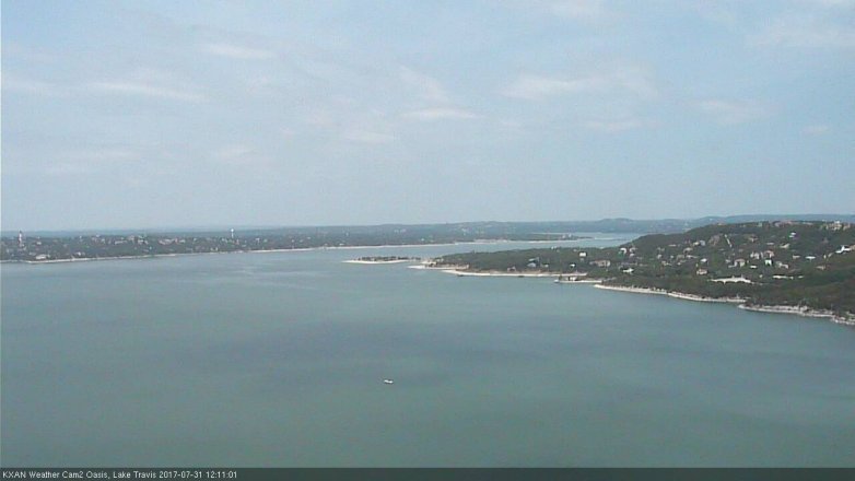 Lake Travis webcam, July 31, 2017 11:15 AM CT