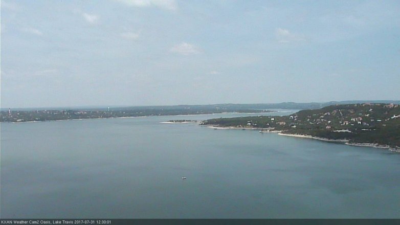 Lake Travis webcam, July 31, 2017 11:35 AM CT
