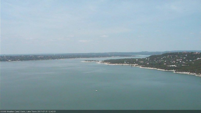 Lake Travis webcam, July 31, 2017 11:55 AM CT