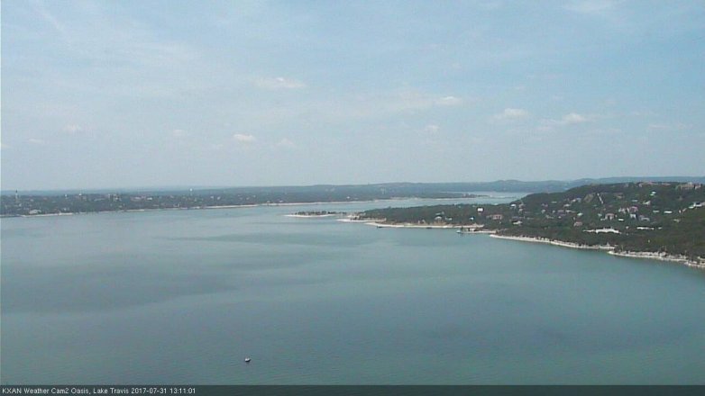 Lake Travis webcam, July 31, 2017 12:15 PM CT