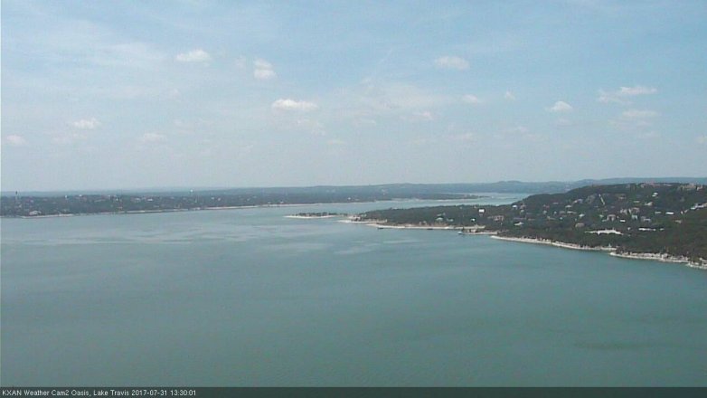 Lake Travis webcam, July 31, 2017 12:35 PM CT