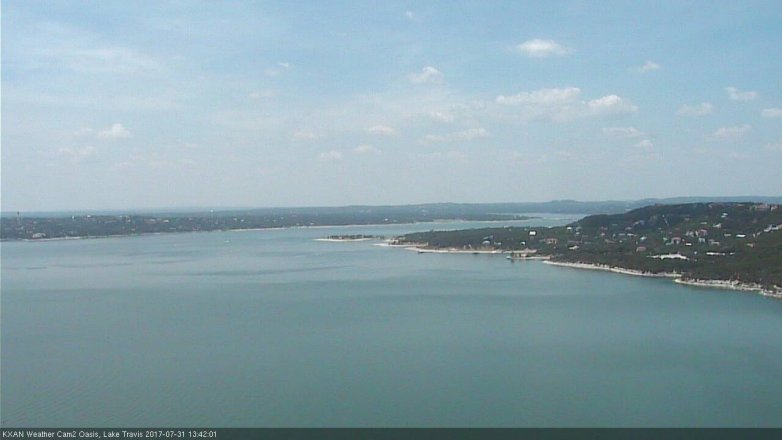 Lake Travis webcam, July 31, 2017 12:55 PM CT