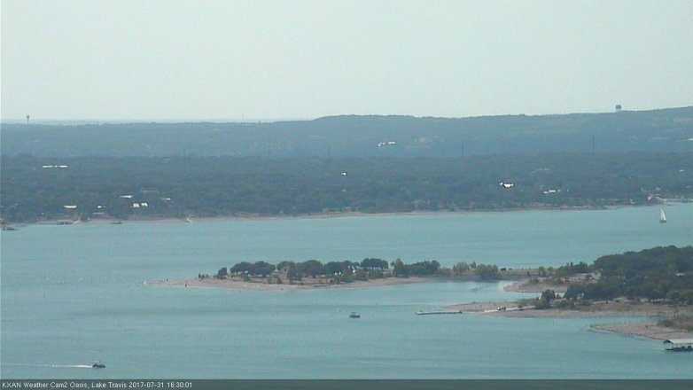 Lake Travis webcam, July 31, 2017 4:00 PM CT