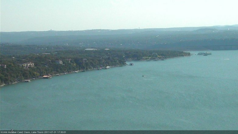 Lake Travis webcam, July 31, 2017 4:35 PM CT