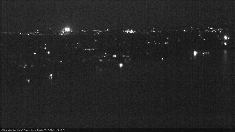 Lake Travis webcam, July 31, 2017 8:15 PM CT