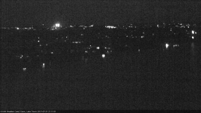 Lake Travis webcam, July 31, 2017 8:25 PM CT