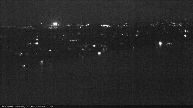 Lake Travis webcam, July 31, 2017 8:40 PM CT