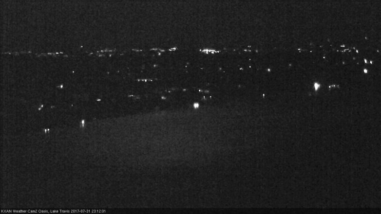 Lake Travis webcam, July 31, 2017 10:15 PM CT