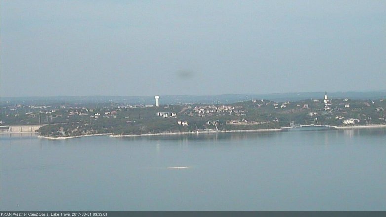 Lake Travis webcam, August 1, 2017 9:05 AM CT