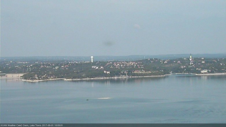 Lake Travis webcam, August 1, 2017 9:30 AM CT