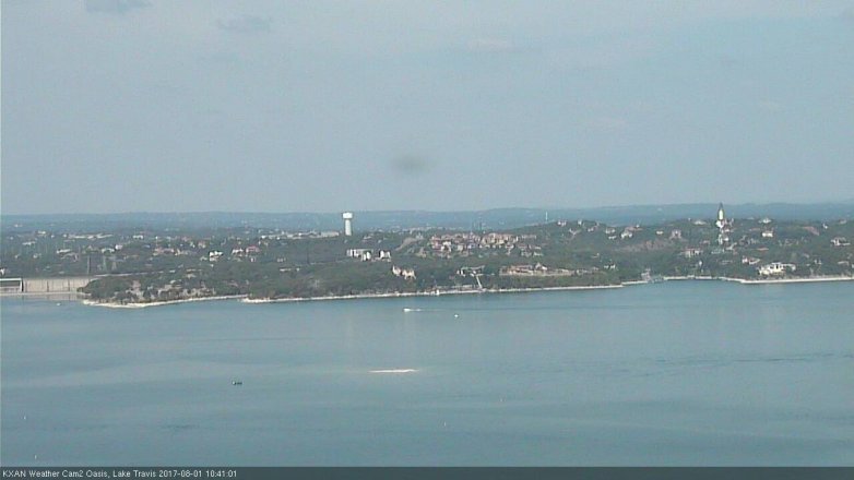 Lake Travis webcam, August 1, 2017 10:05 AM CT