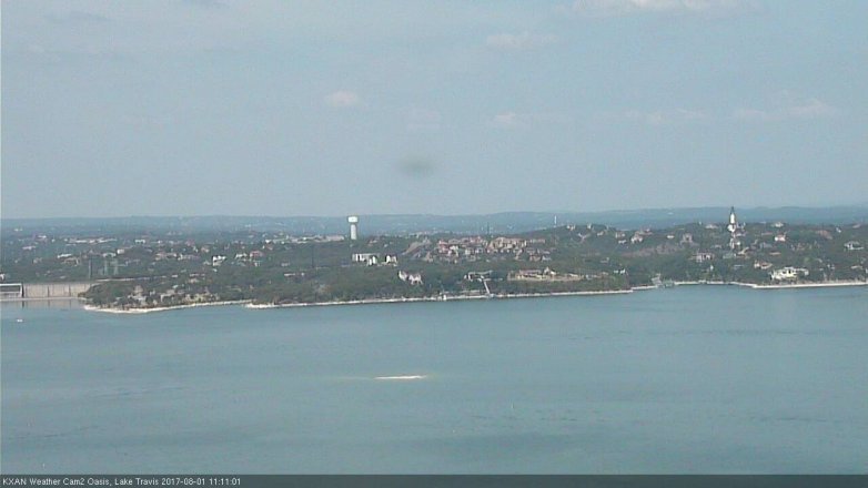 Lake Travis webcam, August 1, 2017 10:15 AM CT