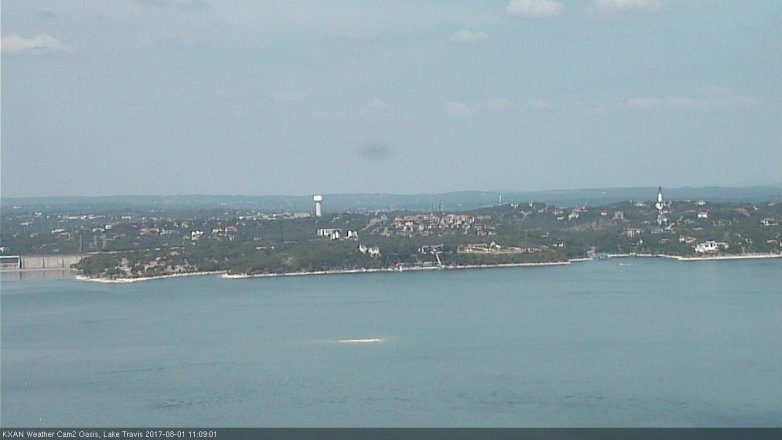 Lake Travis webcam, August 1, 2017 10:20 AM CT