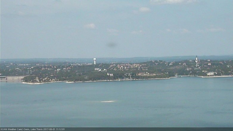 Lake Travis webcam, August 1, 2017 10:25 AM CT