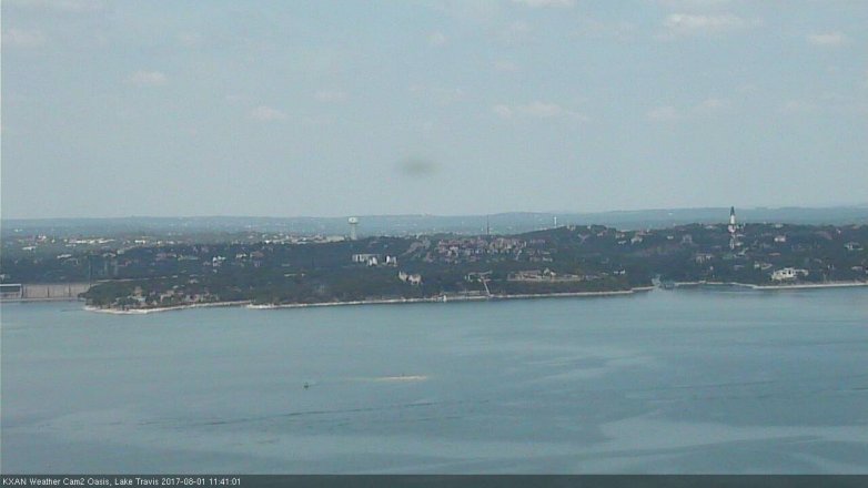 Lake Travis webcam, August 1, 2017 10:45 AM CT