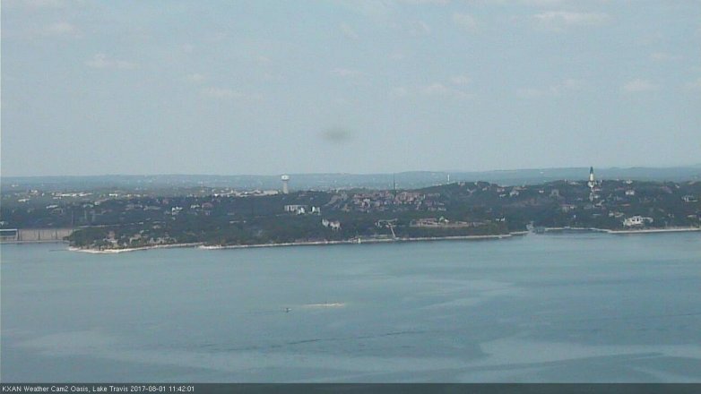 Lake Travis webcam, August 1, 2017 11:05 AM CT