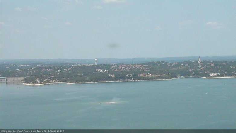 Lake Travis webcam, August 1, 2017 11:35 AM CT