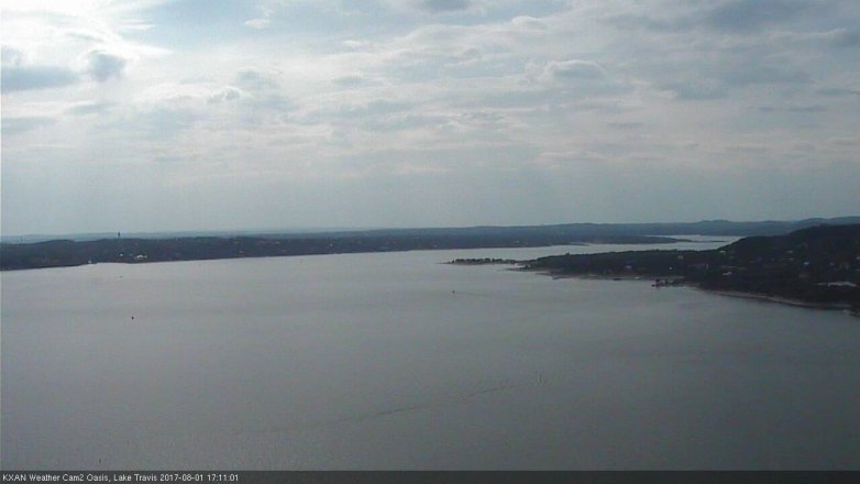Lake Travis webcam, August 1, 2017 4:20 PM CT