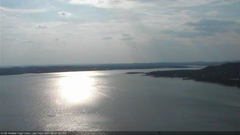 Lake Travis webcam, August 1, 2017 5:35 PM CT