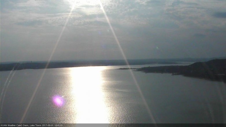 Lake Travis webcam, August 1, 2017 6:00 PM CT