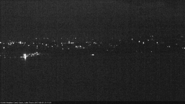 Lake Travis webcam, August 1, 2017 8:40 PM CT