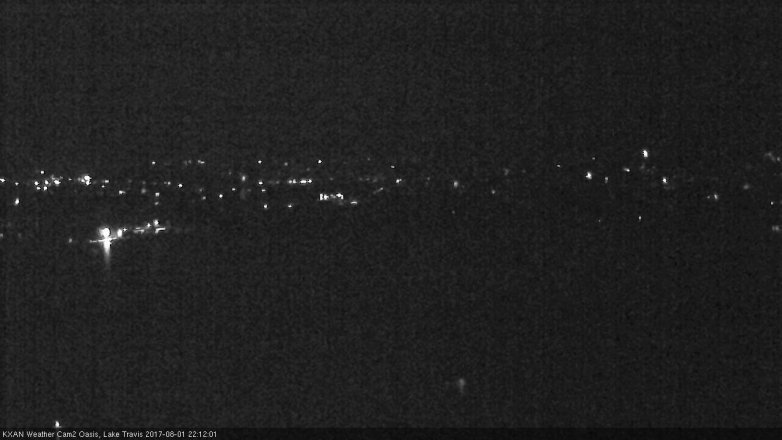 Lake Travis webcam, August 1, 2017 9:35 PM CT