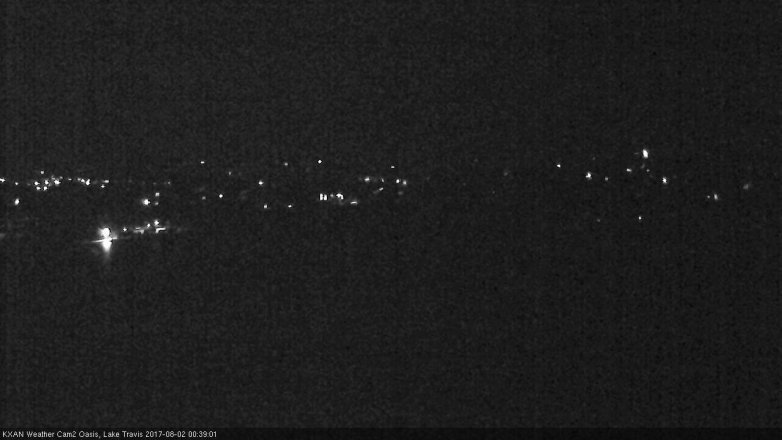 Lake Travis webcam, August 1, 2017 11:45 PM CT
